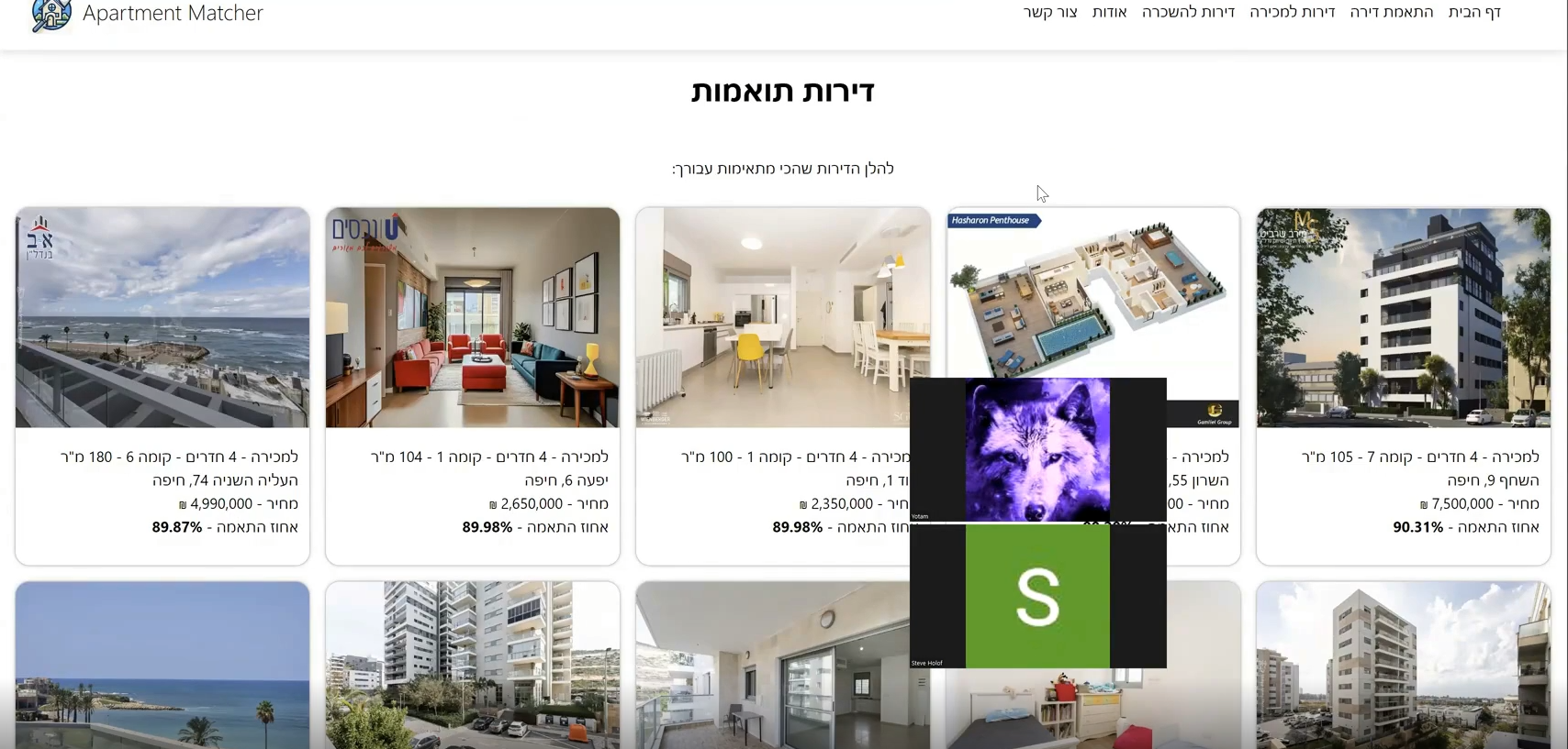 Apartment recommander system demo